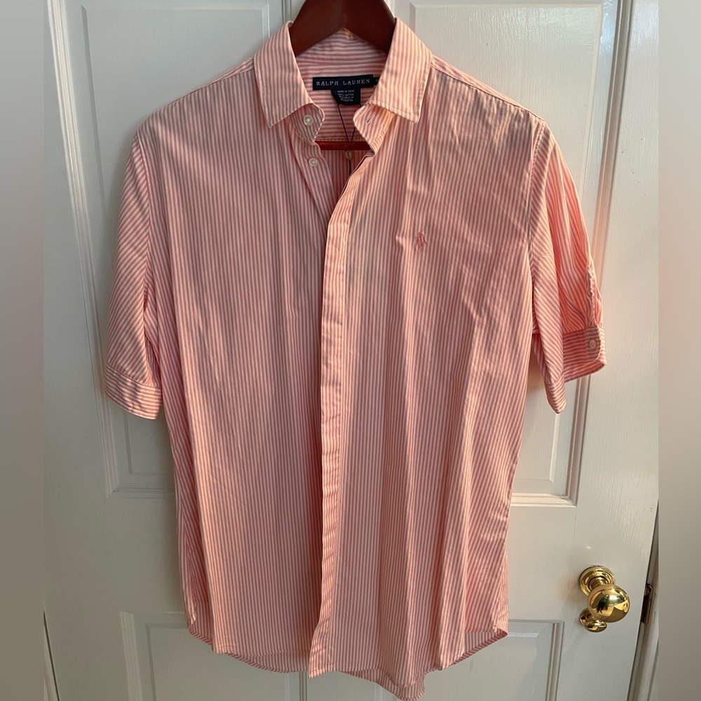 Ralph Lauren Polo Pink Striped Button Down
